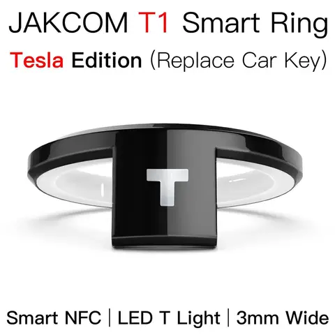 New Technology JAKCOM T1 Smart Ring for Tesla Edition, Replace Car Key for Model 3 Y S X Cybertruck Electronics Wearable Device