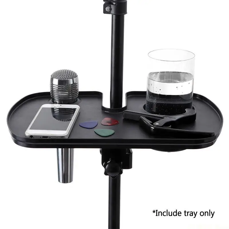 E56B Adjustable Microphone Stand Multi Functional For Small Items Bracket Shelf Portable Holder Sound Card Tray