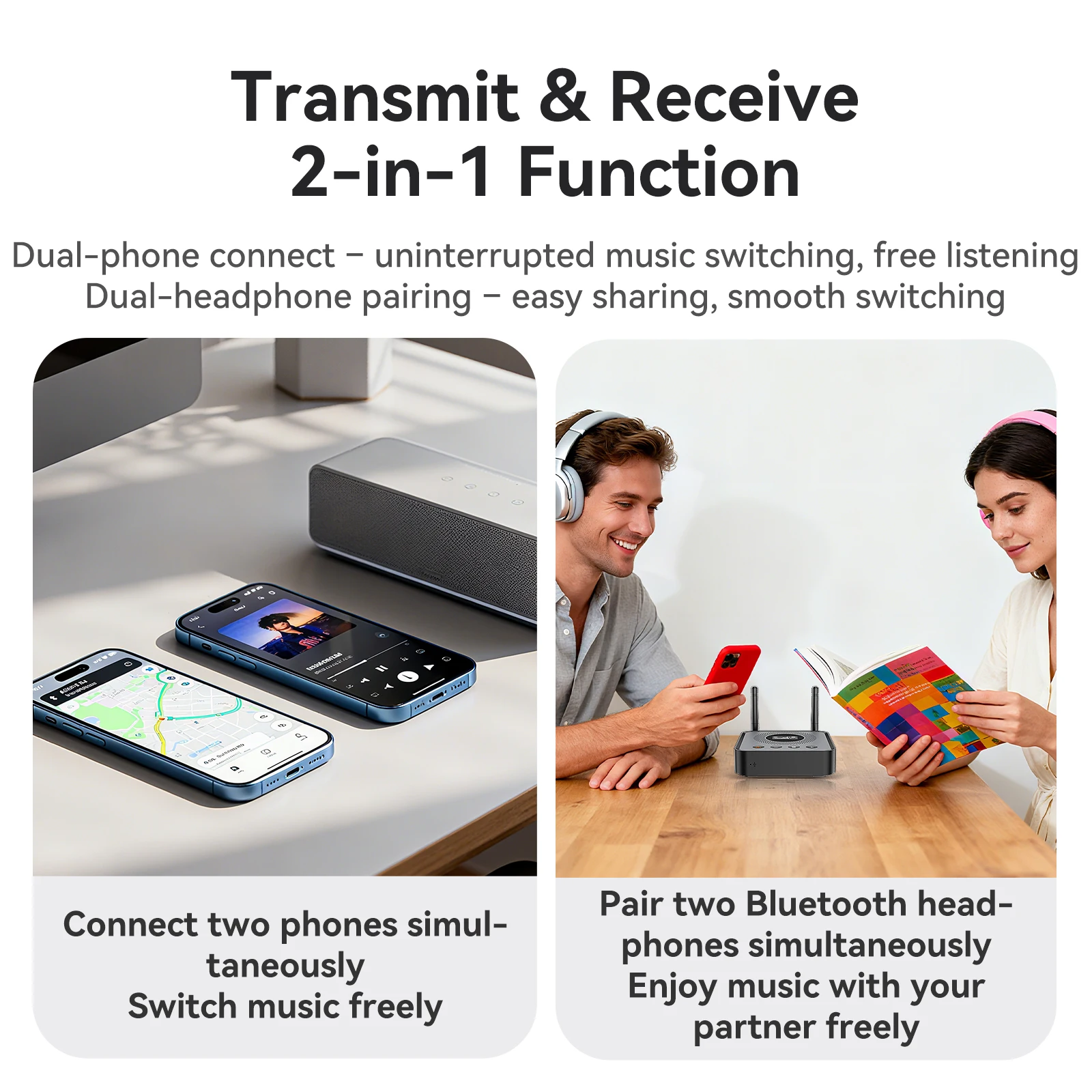 OLCD Bluetooth 6.0/5.2 Audio Receiver Transmitter AAC aptX-LL/AD/HD 3.5mm Aux Optical Wireless Stereo Music U Disk Player view 5
