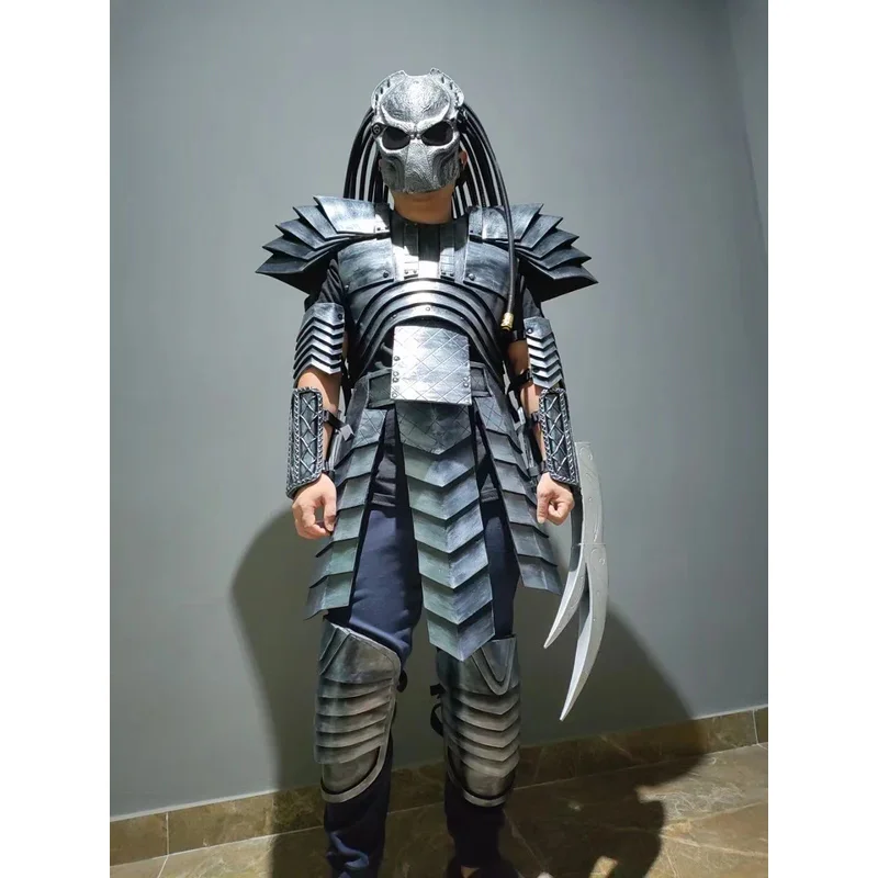 FC6Predator Jagged Warrior Armor Cosplay Costumes Masks Personality Motorcycle Full Face Helmet Cosplay Male Warrior For Me@FC8！