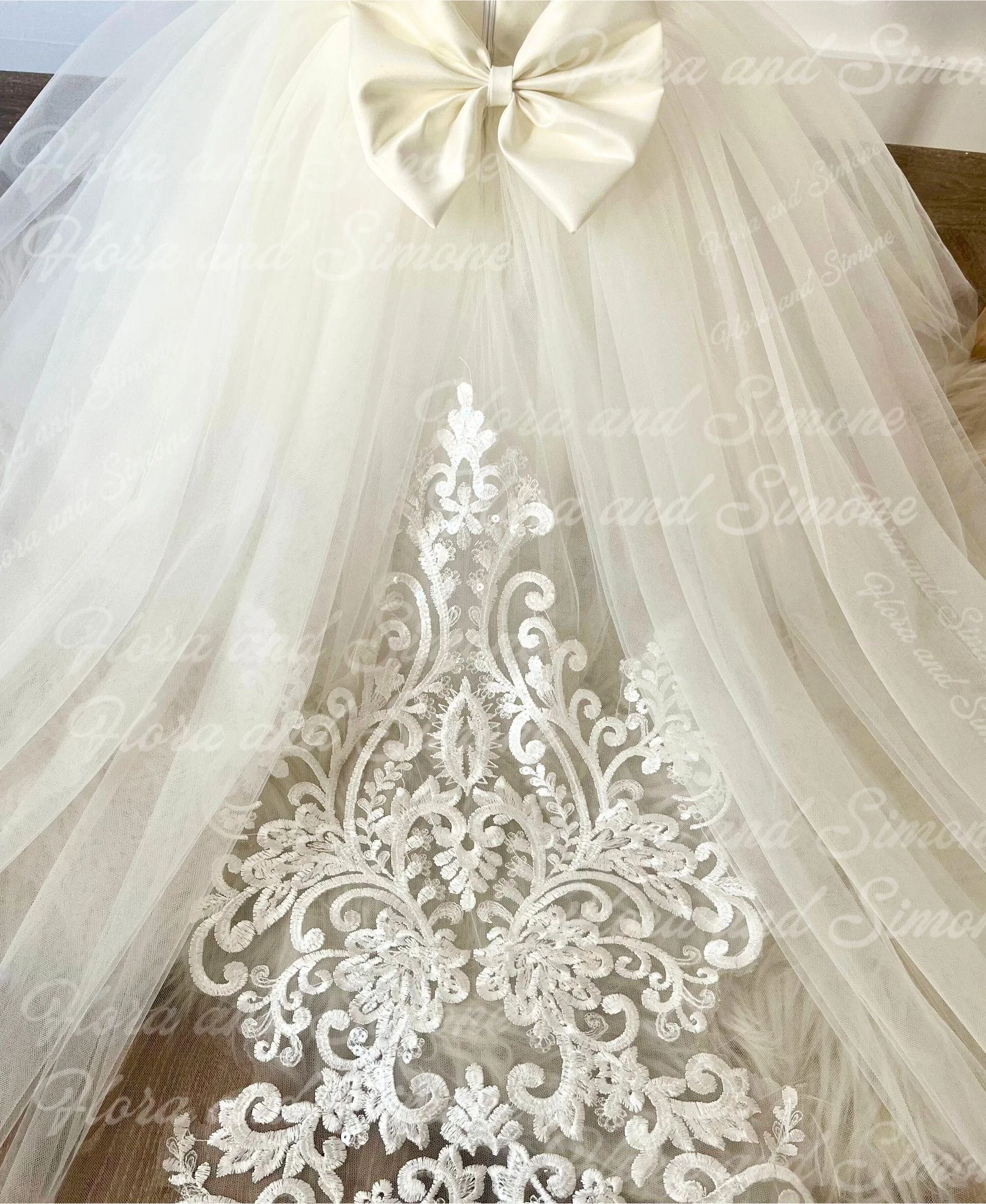 التخصيص القوس التطريز زهرة فتاة اللباس لحفلة عيد ميلاد أول مناولة عطلة الاحتفالات الاستقبال الرسمي #1