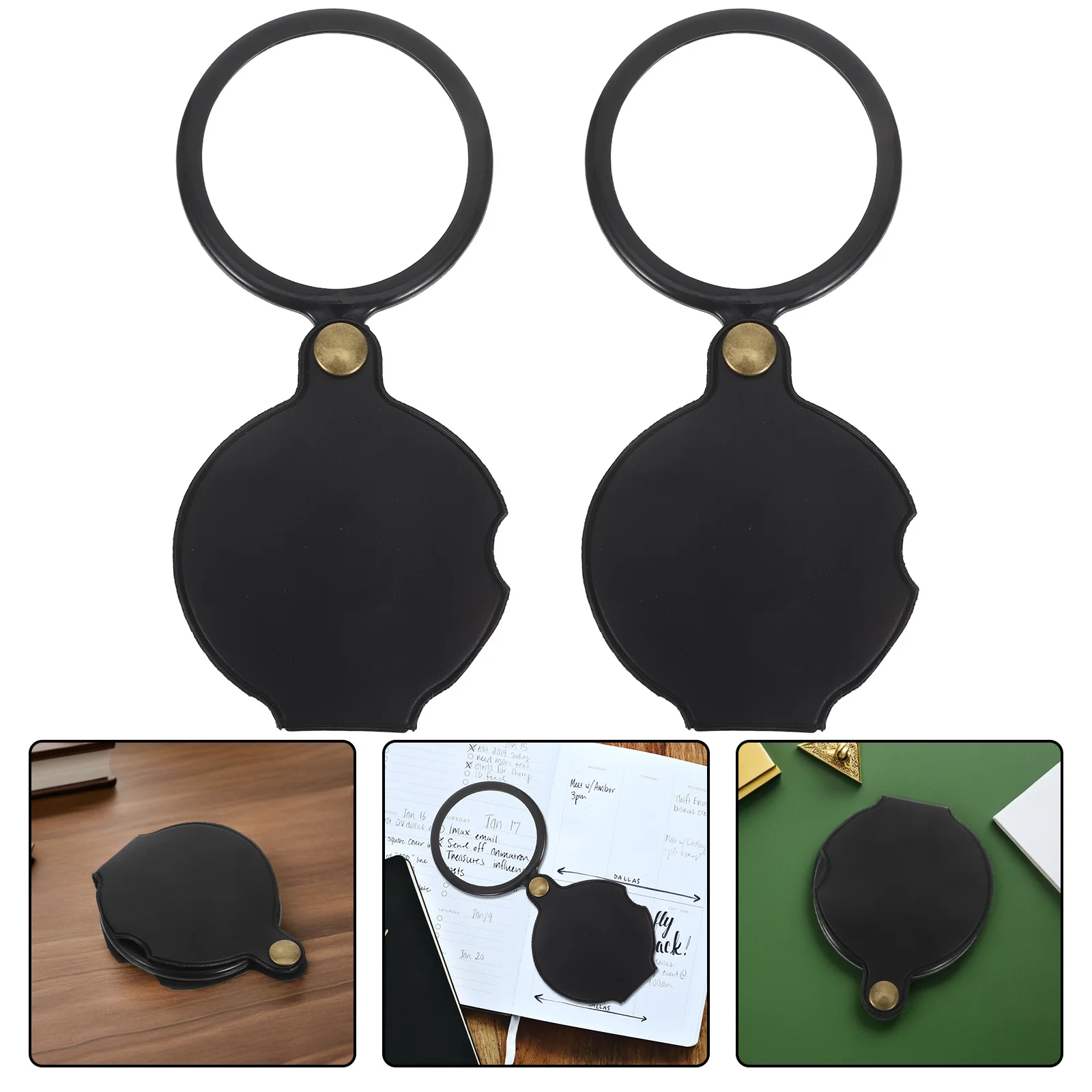 

4pcs Portable Folding Magnifier 20X High Definition Lens For Compact Handheld Reading Science Exploration Outdoor Adventure