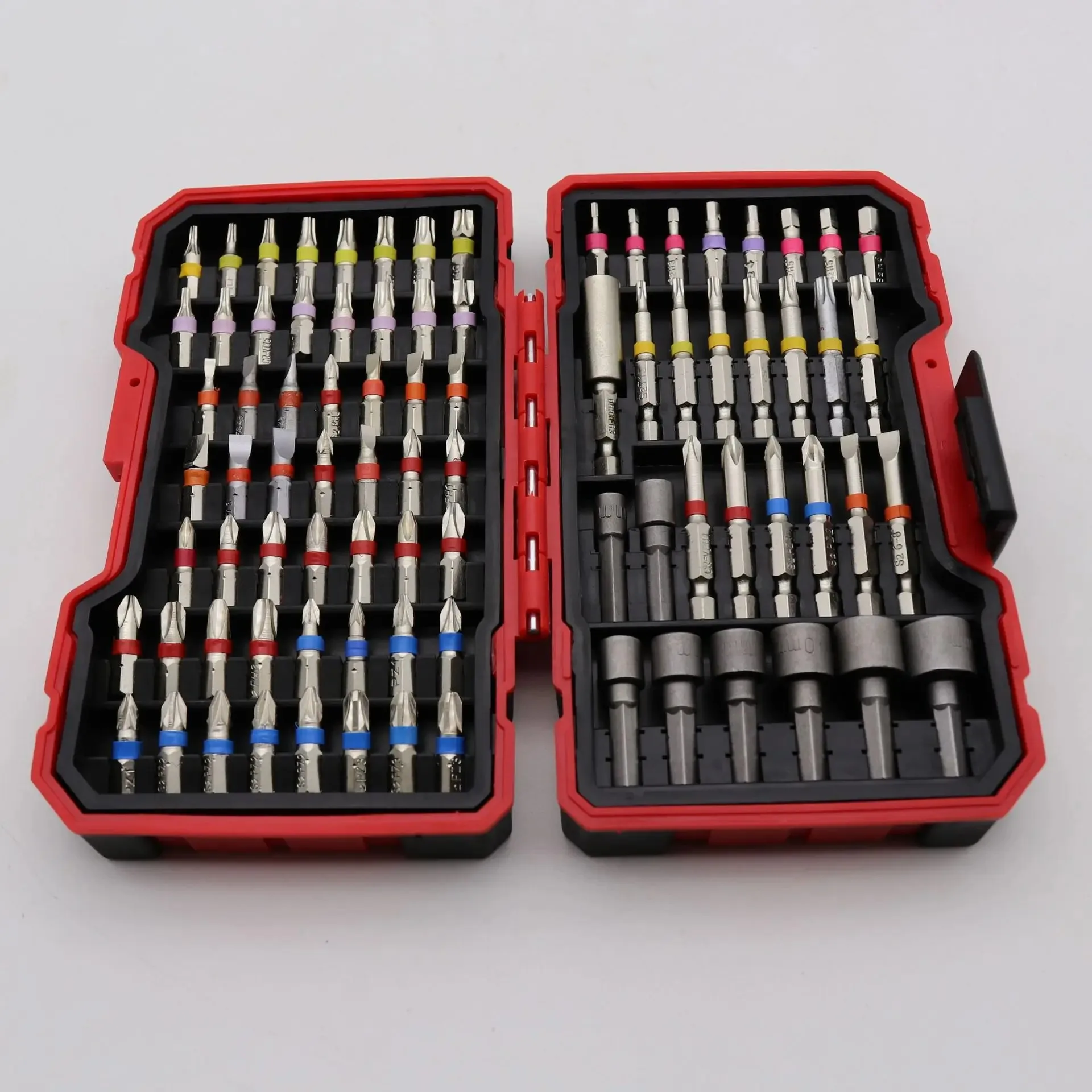 83/45/32Pcs Color-coded Screwdriver Head Set S2 Steel Cross Groove Slotted Square Star Hexagonal TORX Drill Bit for Home Repair