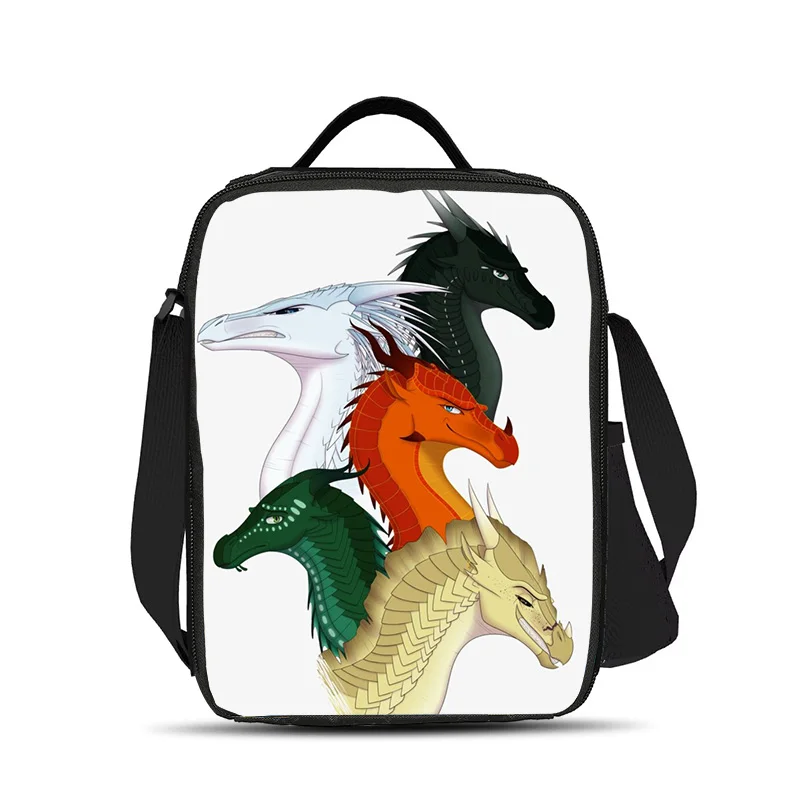 Wings of Fire Ice Bag Ice Bag Portable, Small, Large Capacity Cartoon Printed Primary School Boys and Girls New Style