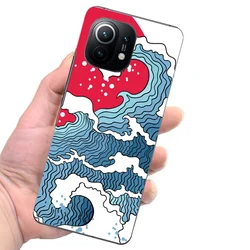 3D Colorful Cute Pattern Matte Skin Film Phone Back Wrap Sticker For Xiaomi Mi 11 Ultra 11 Pro 11 Lite Redmi K40 Pro Wrap Films