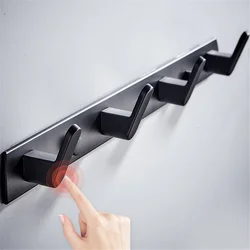 Bathroom Clothes Hanger Wall Hook Towel Hook Coat Rack Hallway Balcony Corner Door Clothes Shelf Key Holder for Kitchen Bedroom