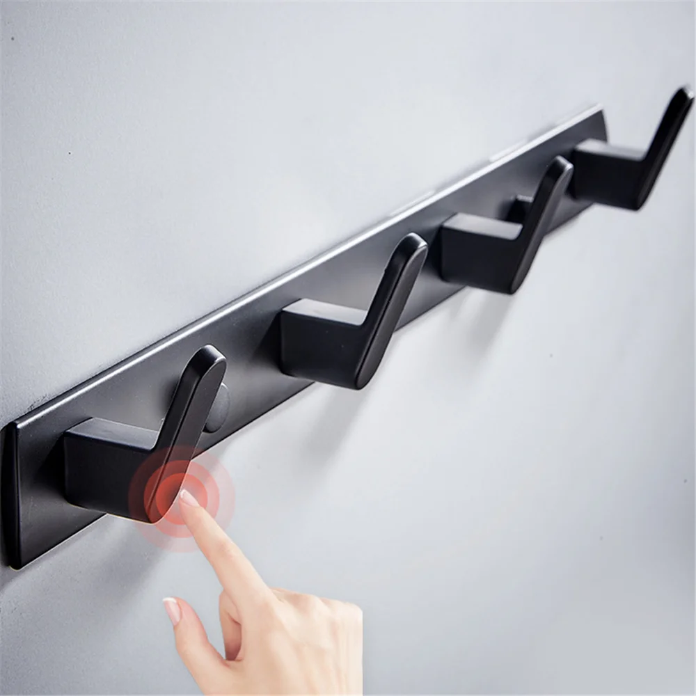 Bathroom Clothes Hanger Wall Hook Towel Hook Coat Rack Hallway Balcony Corner Door Clothes Shelf Key Holder for Kitchen Bedroom