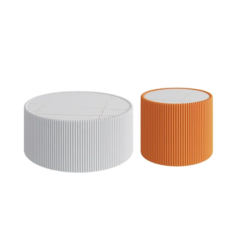 Mesa de centro para sala de estar, sofá de viento crema, combinación de tamaño para cama y desayuno, mesa redonda ligera, mesa de negociación de lujo I