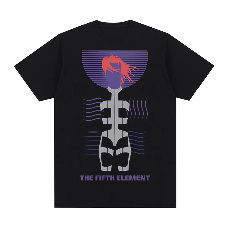 The Fifth Element Vintage T-shirt Streetwear Graphic Black Harajuku Gothic Cotton Men T shirt New TEE TSHIRT Womens Tops
