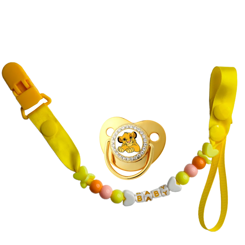 

Прекрасная детская соска-пустышка с мультяшным рисунком и стразами для детей от 0 до 12 месяцев