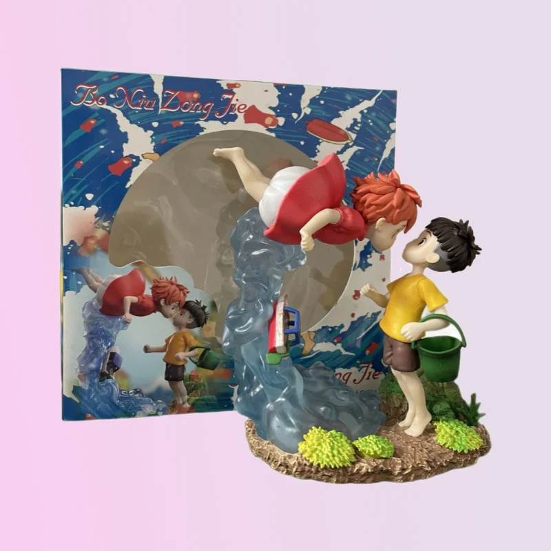 Bestseller Cliff Figur Ponyo auf dem Seegähne Figur PVC GK Statue Anime Actionfigur 15cm Modell Sammlerpuppe Spielzeug Kindergeschenk – Detail 4