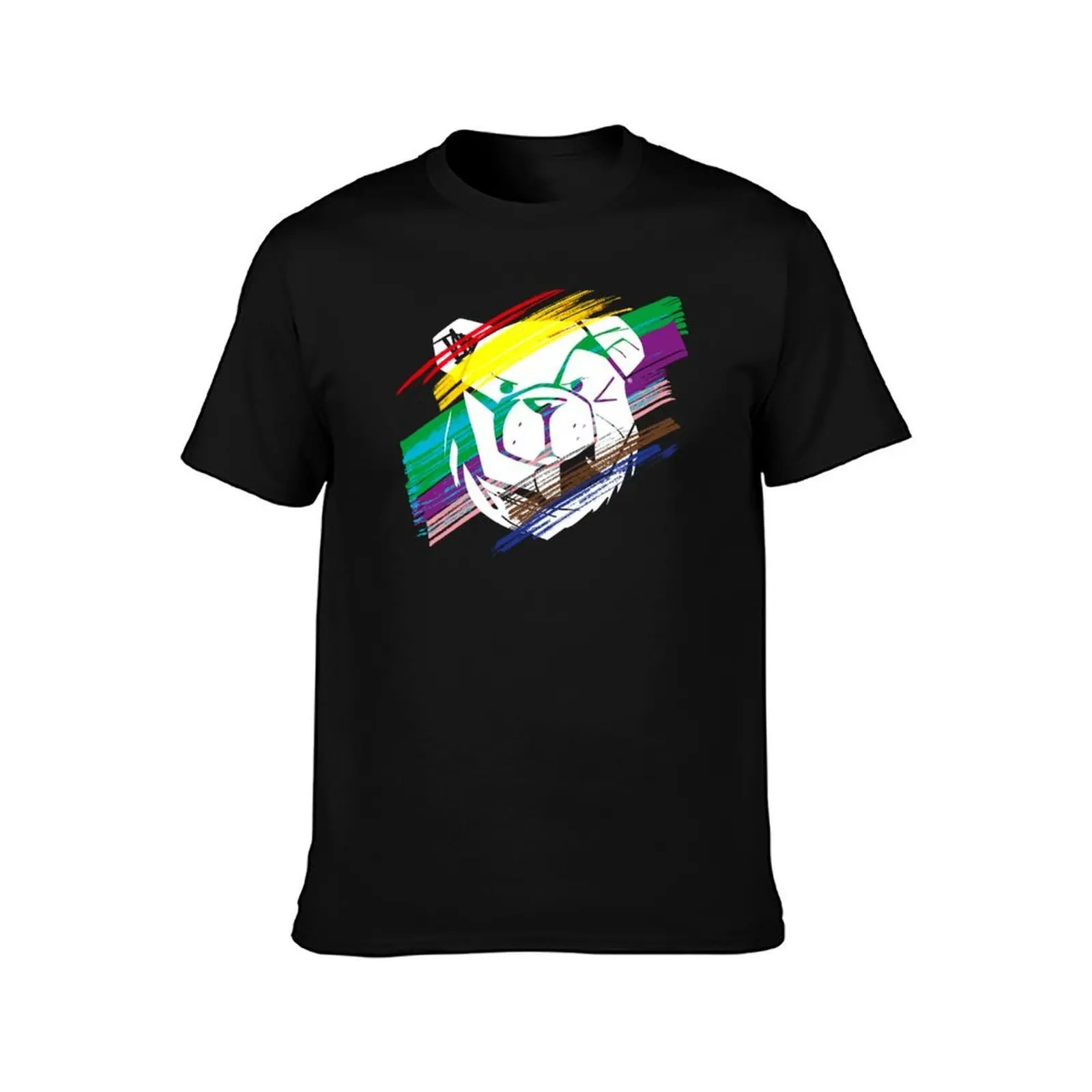 ROBUST BEAR TRACES 09 T-Shirt Summer Casual Loose T-Shirt
