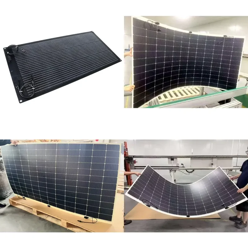 100W 400W CIGS Thin Film Flexible Solar Panel Rollable Bendable Ultra Slim Lightweight Amorphous Silicon PV Module