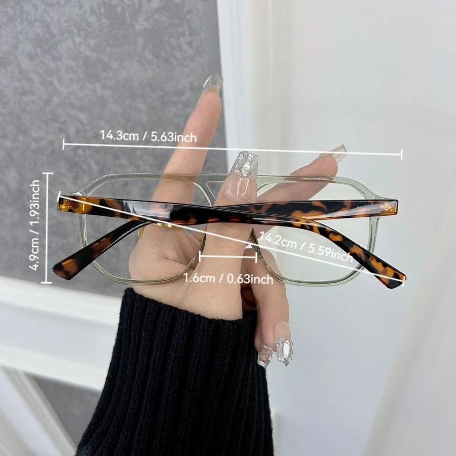 Fashion Elegant Square Eyeglasses Frames Women Men Transparent Clear Brand Designer Optical Casual Frame Oculos