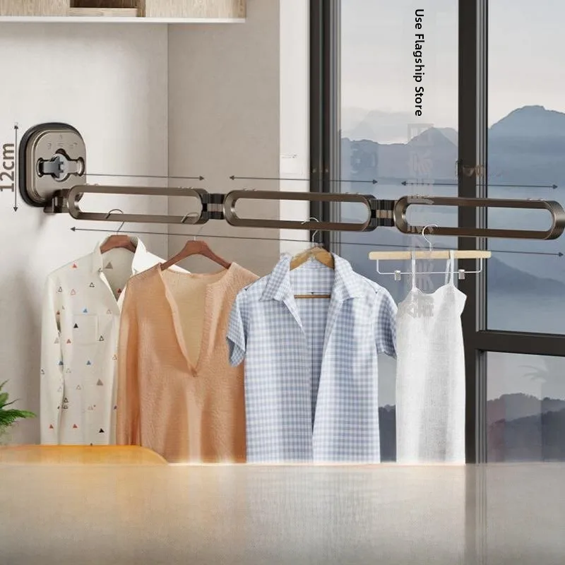 

Внутренний балкон, вакуумная вешалка для одежды, многофункциональная выдвижная вешалка для одежды, домашнее использование, не нужна штамповка