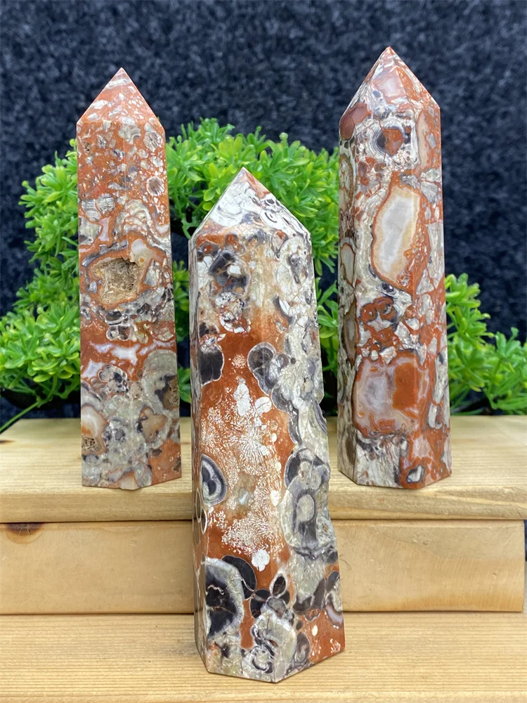 Natural Money Agate Column Crystal Magic Tower Obelisk Energy Home Office Ornaments Gifts Feng Shui To Ward Off Evil Spirits