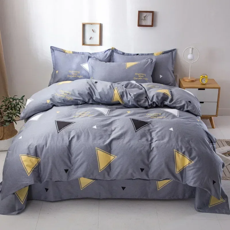 Bed Sheet Quilt Cover Set Pure Cotton Four Piece Pillow Cover Bedroom Bed Set