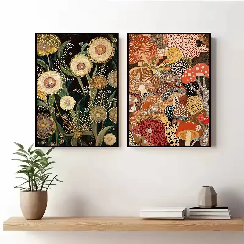Yayoi Kusama Infinite World Colorful Jellyfish Flowers Poster Prints Japanese Canvas Painting Wall Art Exhibition Home Decor