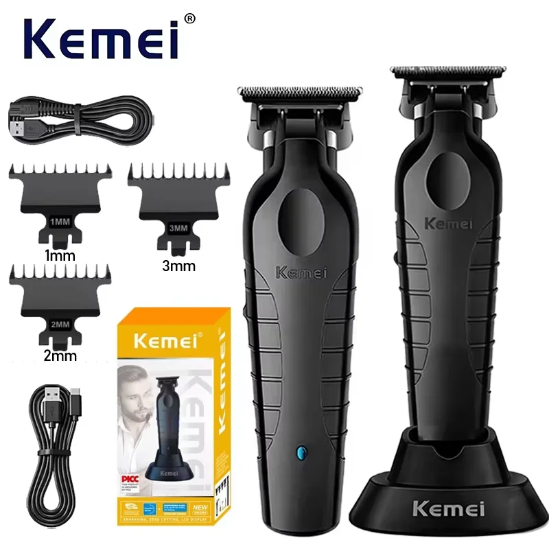 Kemei KM-2299 Herren-Haarschneidemaschine, professioneller elektrischer Haarschneider, wiederaufladbarer USB-Friseurschneider, elektrischer Haarschneider für Herren