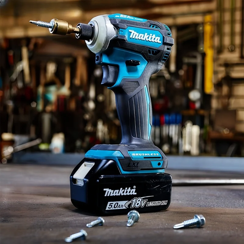 Makita DTD172 180N.M Cordless Impact Driver 18V LXT BL Brushless Power Tools Motor Electric Drill Wood/olt/T-Mode Rechargeable