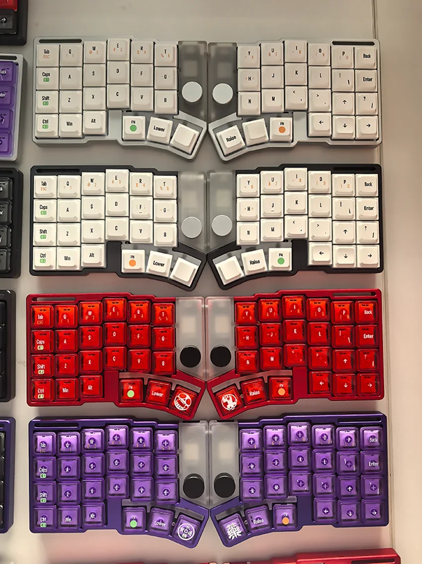 Kit Keyboard Cornix Wireless Tenting Knob Wired Bluetooth Choc V2 Split Dual Mode Aluminium in Line Fr4 Vial Teclado