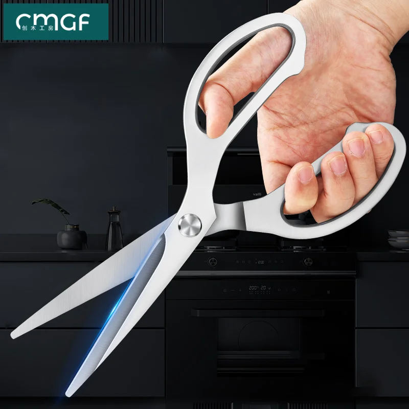 Kitchen scissors Household stainles steel chicken bone scissors Food grade  long side strong fish scissors,kitchen gadgets lools