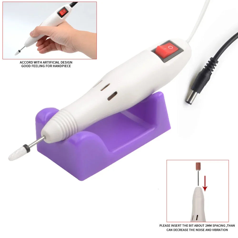 

20000RPM Electric Nail Drill Handle Pen Handpiece for Manicure Grinding Machine Decoration Professional Nail Art Tools