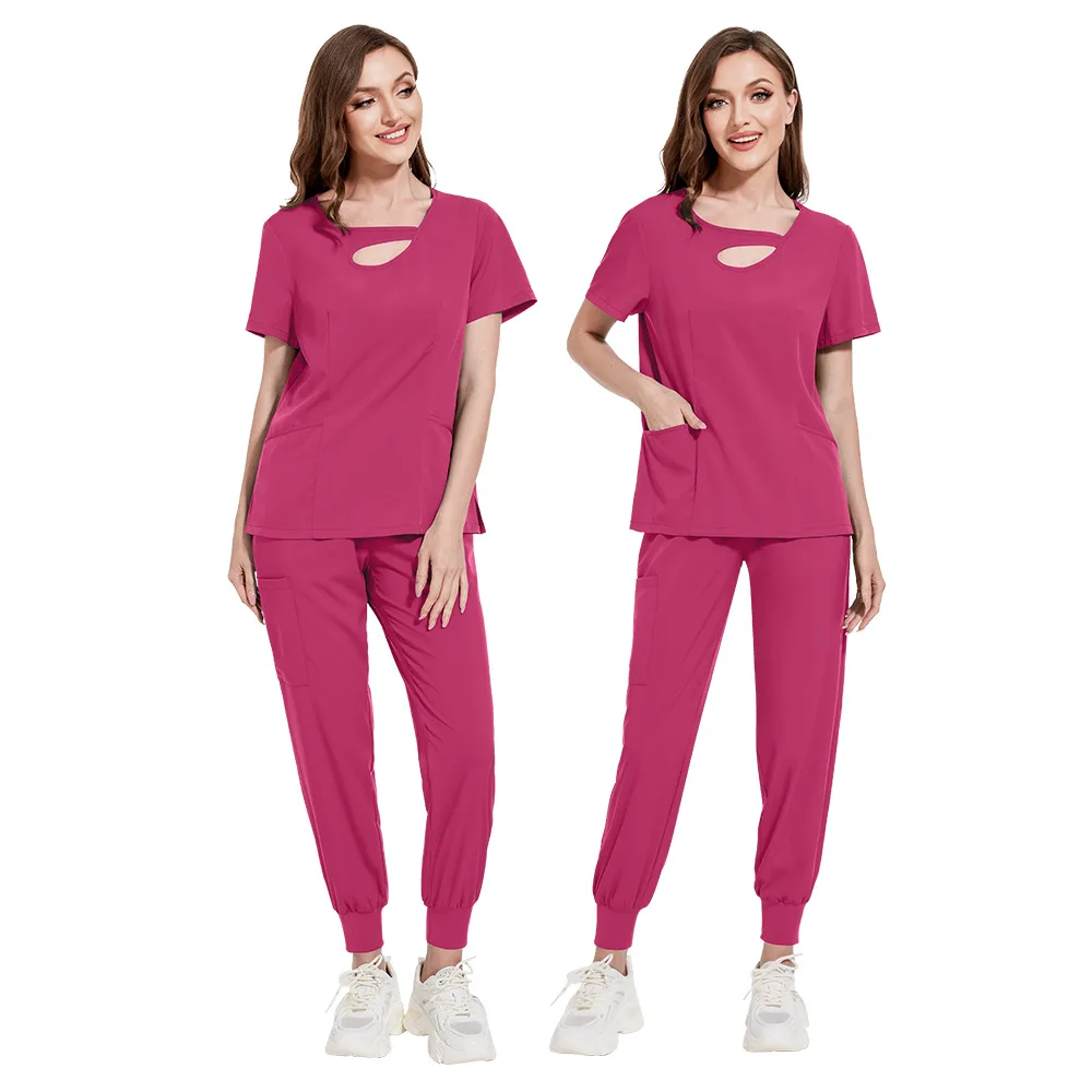 

Slim Fit Medical Uniforms Women Scrubs Sets Hospital Clothes Doctors Nurses Accessories Dental Clinic Beauty Spa Workwear Suits