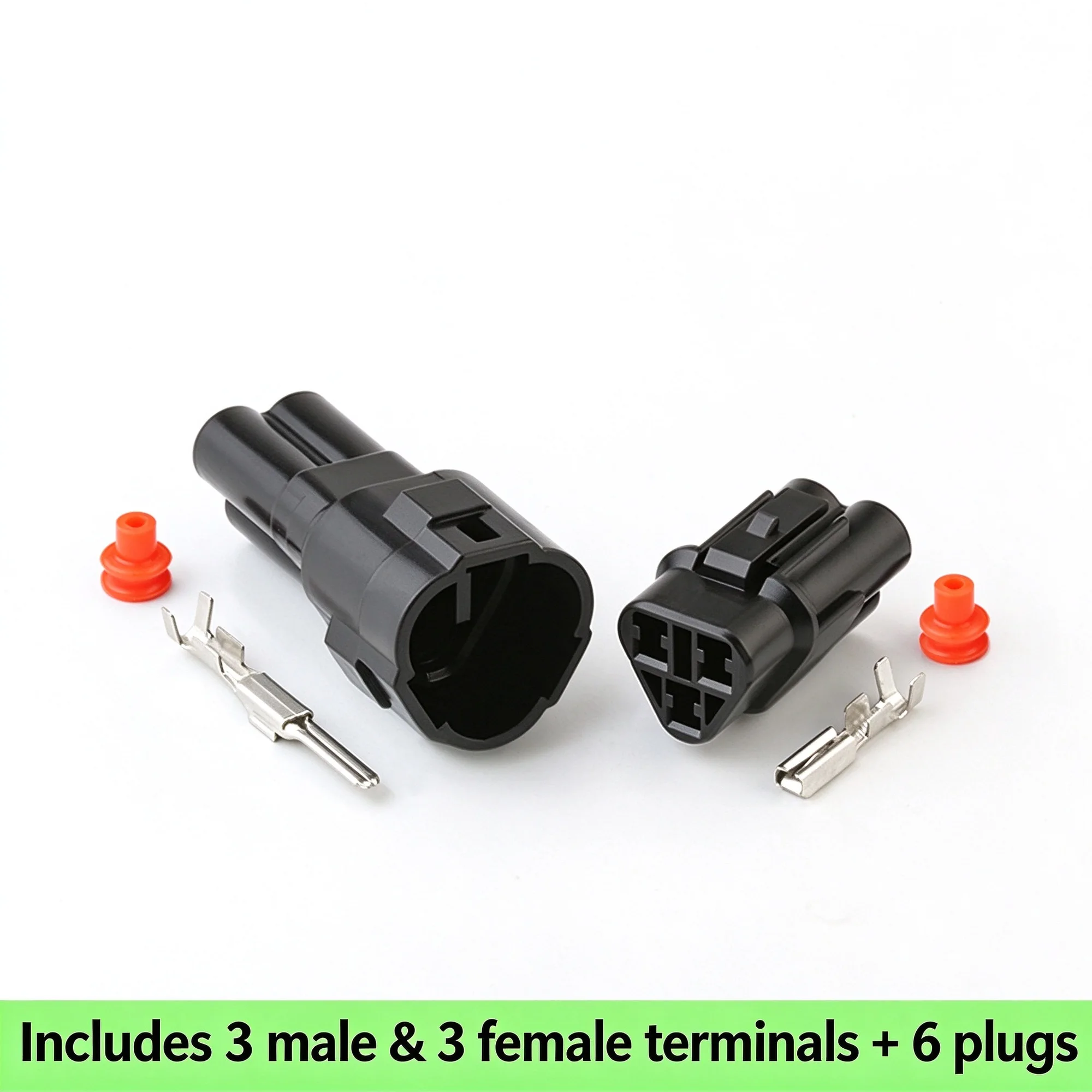1/5Sets 3 Pin Car Rearview Mirror Wiring Harness Connector Plug DJ7031F-2-11/21 6187-3231 6180-3241 Auto Electrical Socket