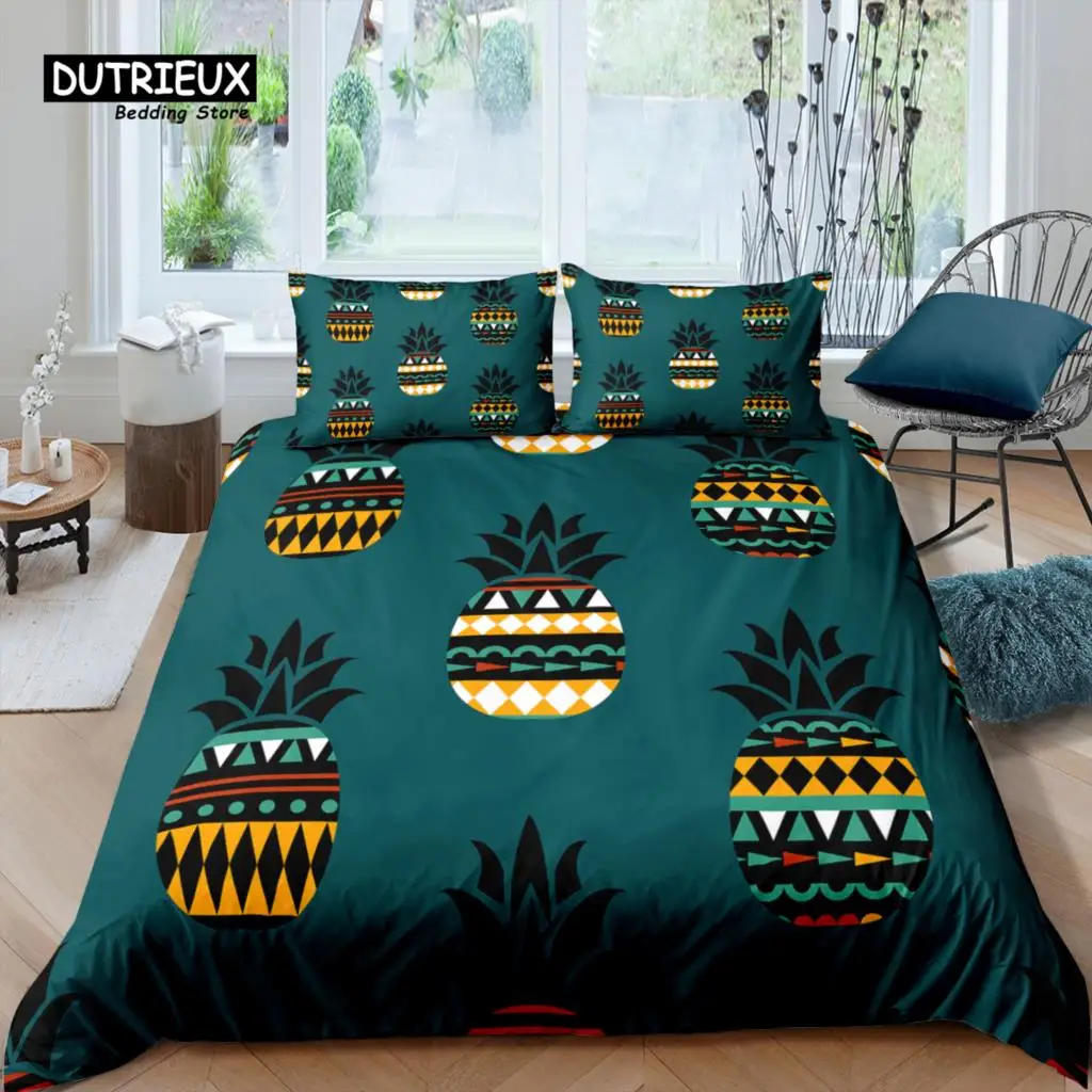 

Home Living Luxury 3D Pineapple Bedding Set Fruit Duvet Cover Pillowcase Queen and King EU/US/AU/UK Size Comforter Bedding