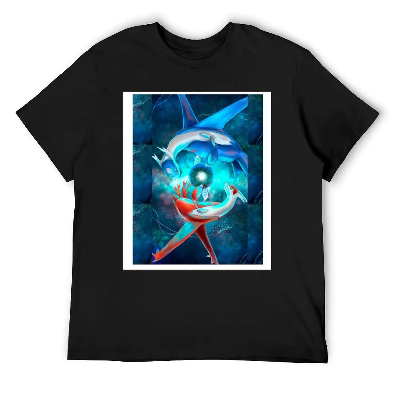 

Latios & Latias Galaxy Love Graphic T-Shirt blue archive Anime t-shirt quick-drying t shirts men