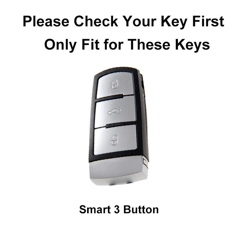 موضة جديدة حافظة مفاتيح السيارة من البولي يوريثان لسيارة Volkswagen VW CC Passat B6 B7 Passat 3C CC Maogotan R36 B5 B7L حامي اكسسوارات السيارات #2