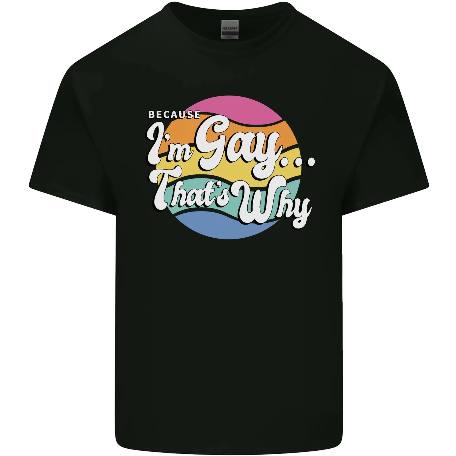 

LGBT Im Gay Thats Why Pride Awareness Mens Cotton T-Shirt Tee Top