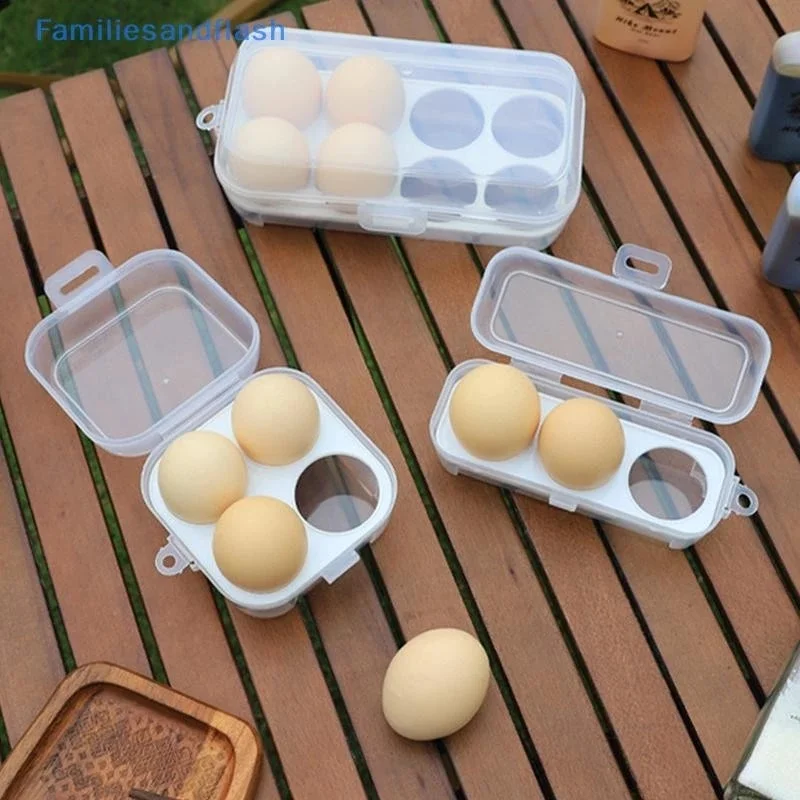 1PCS Portable Egg Storage Box Stackable PP Food Container Kitchen Organizer Camping Picnic Kotak Telur