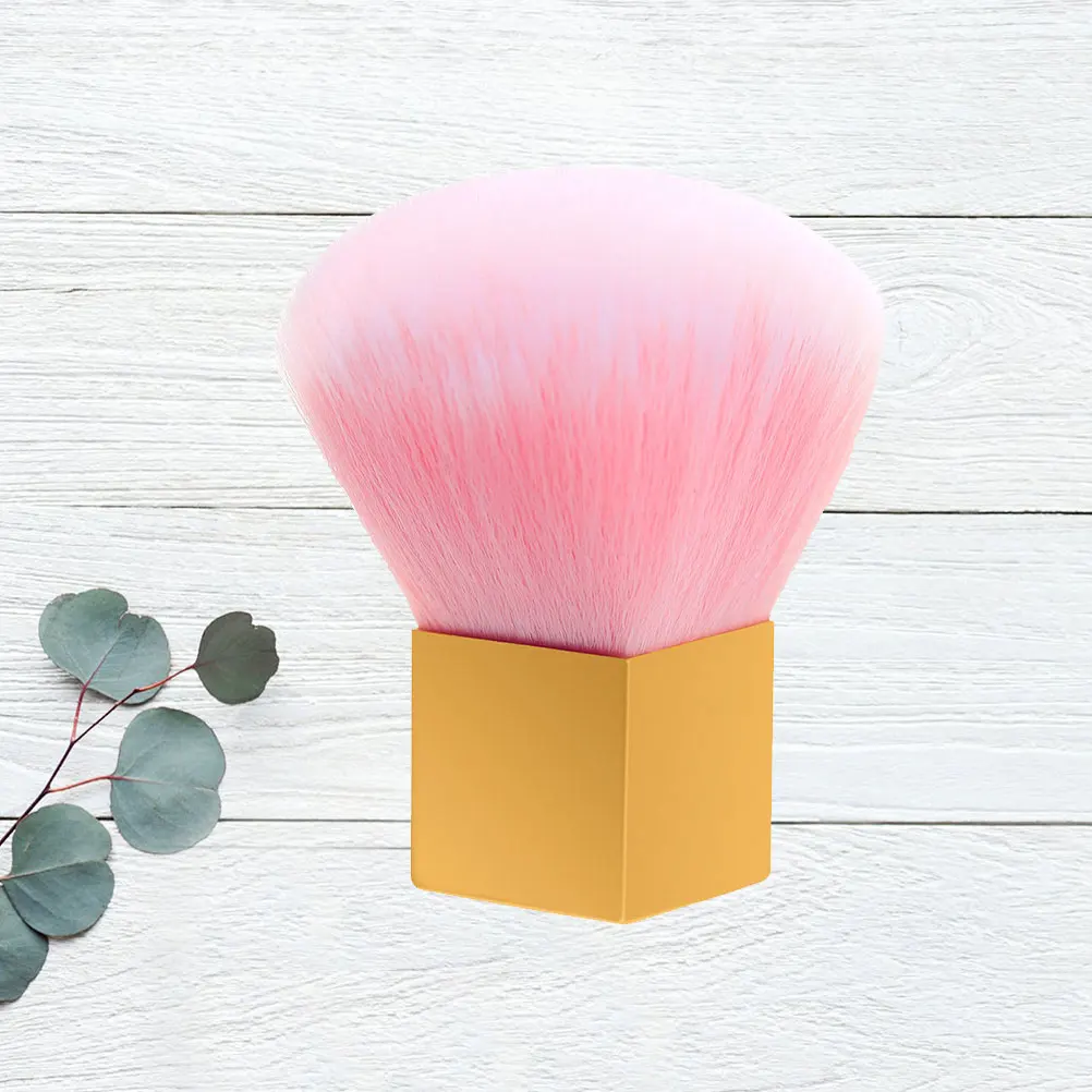 

Durable Nail Dust Brush Square Handle Premium Soft Bristle Nail Cleaning Tool Manicure Dust Remover Salon and Home Use