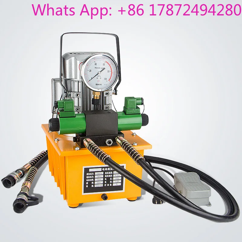 ZCB-700AB solenoid valve hydraulic electric pump 0.75KW double circuit high pressure oil pump