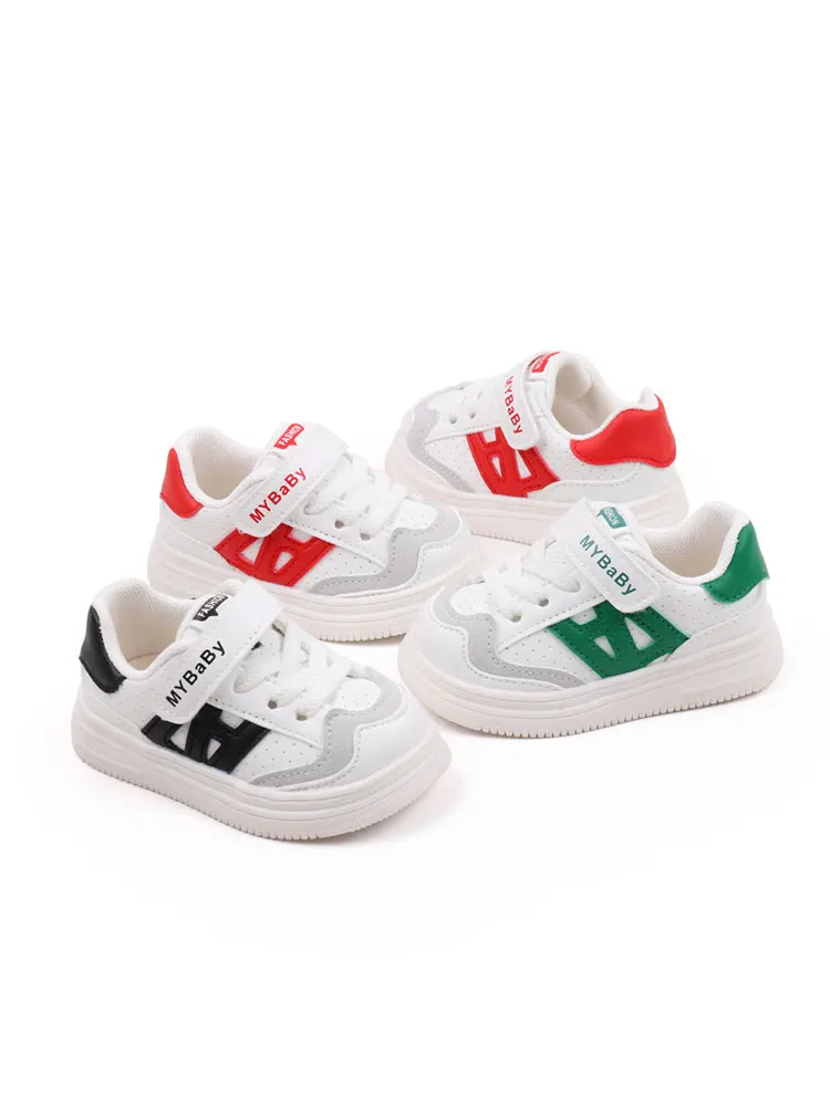 Chaussures de printemps et d'automne pour bébé, baskets de Sport en plein air pour les premiers pas, semelle en caoutchouc de haute qualité, antidérapantes, imperméables, PU pour 1 à 3 ans, BM05