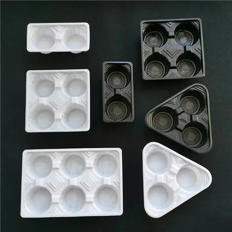 

Disposable White Black Plastic PP Cup Holder 1/2/3/4/6 Grid Cup Holders Milk Tea Coffee Takeaway Base Fixed Packaging Tray