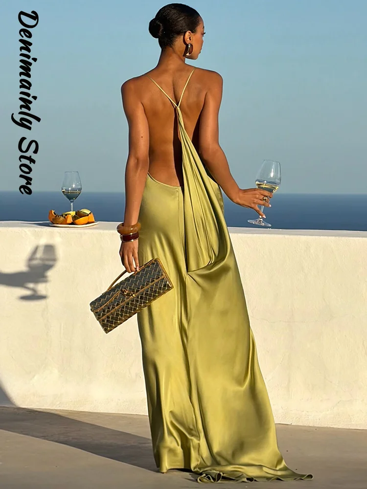 Sexy Women's Satin Solid Long - Vintage Women'S Formal Wear review and price