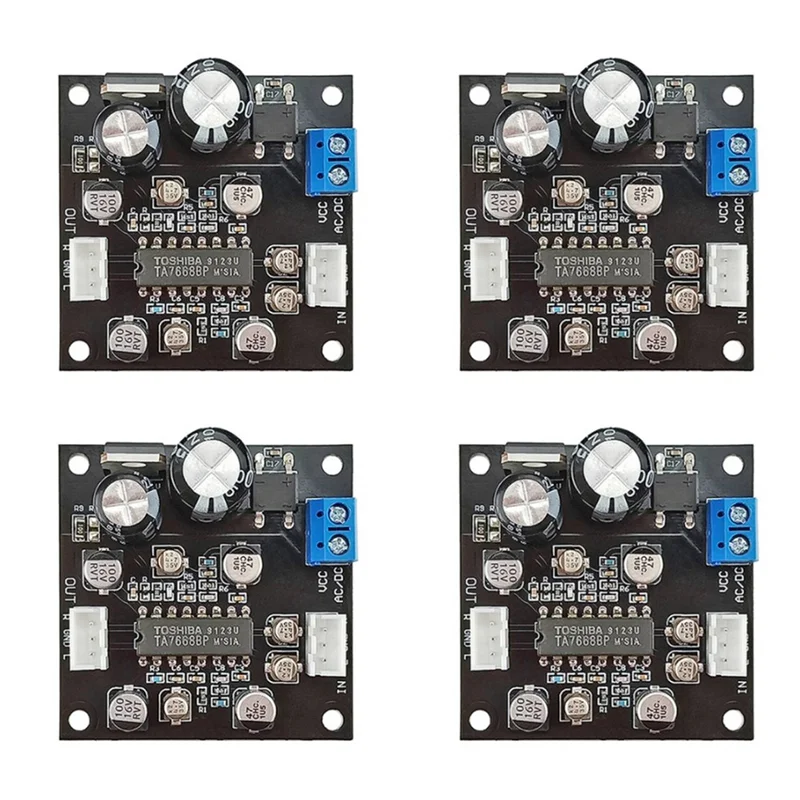 APPLIA-4X TA7668 테이프 드라이브 프리 앰프 앰프 테이프 데크 보드 마그네틱 헤드 프리 앰프 오디오 레코더 데스크탑 라디오 DIY