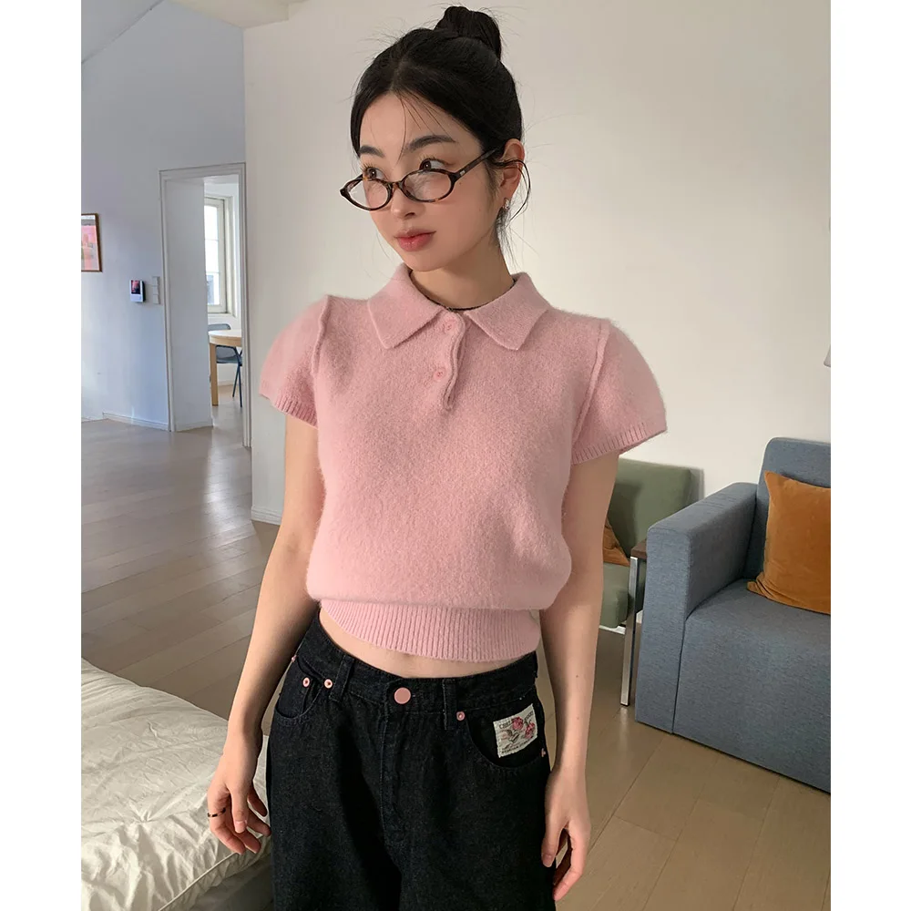 Faionable ربيع جديد وصول لي طبقة قاعدة أعلى ort Sve محبوك سترة قطعتين مجموعة تنوعا أنيقة الكورية Sle Wom...