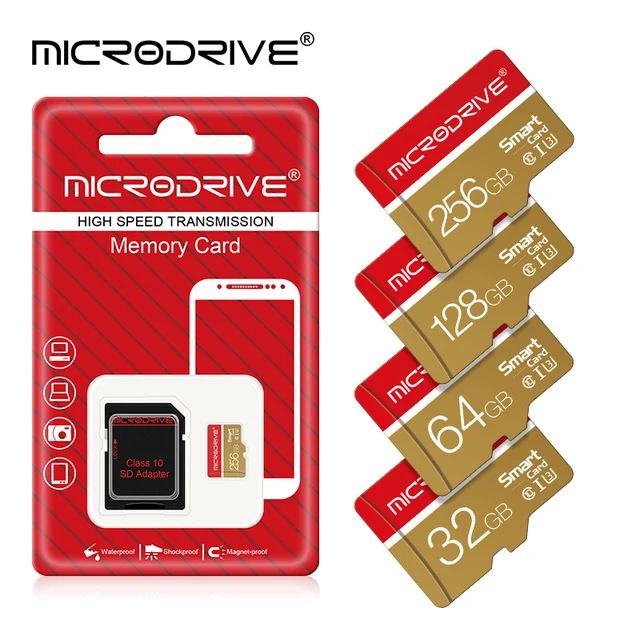 Karta pamięci 16G 32GB 64GB 128GB 256GB U3 Mini SD Card Class 10 Micro Tf SD Cards For Mobile Phone Earphone Speaker HD Camera PSP