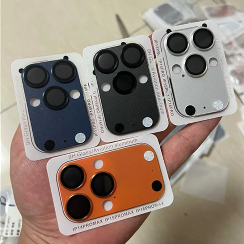 Seconds Change 17 Pro Max Fake Camera Lens Protector for IPhone 16 15 14 Pro Max 16Pro 15Pro 17Pro Metal Glass Protection Cover