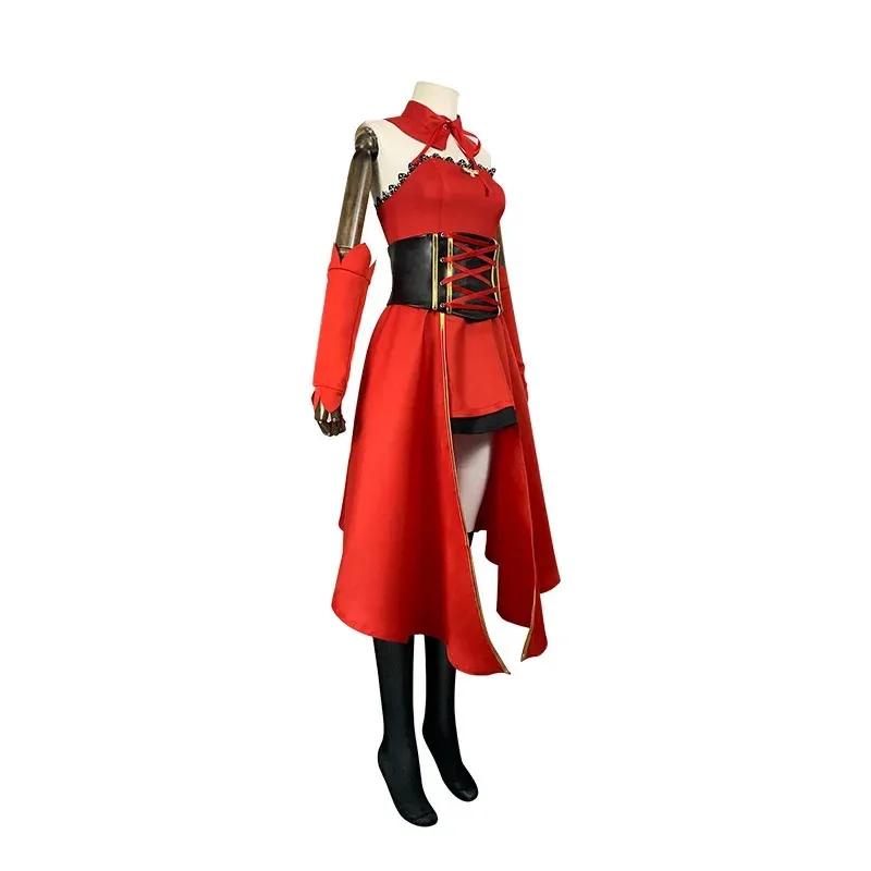 Anime Takt Op.Destiny Unmei Cosplay Costumered Evening Long Dress Princess Skirt Wig Woman Sexy Carnival Christmas Suitx;8's,6;