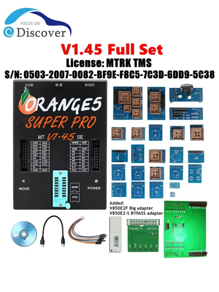 Orange5 V1.45 V1.42 ECU Programmer Adds More Ecu Mcu List Program for Toyota/Suzuki/Hyundai Device Activate Full Authorization