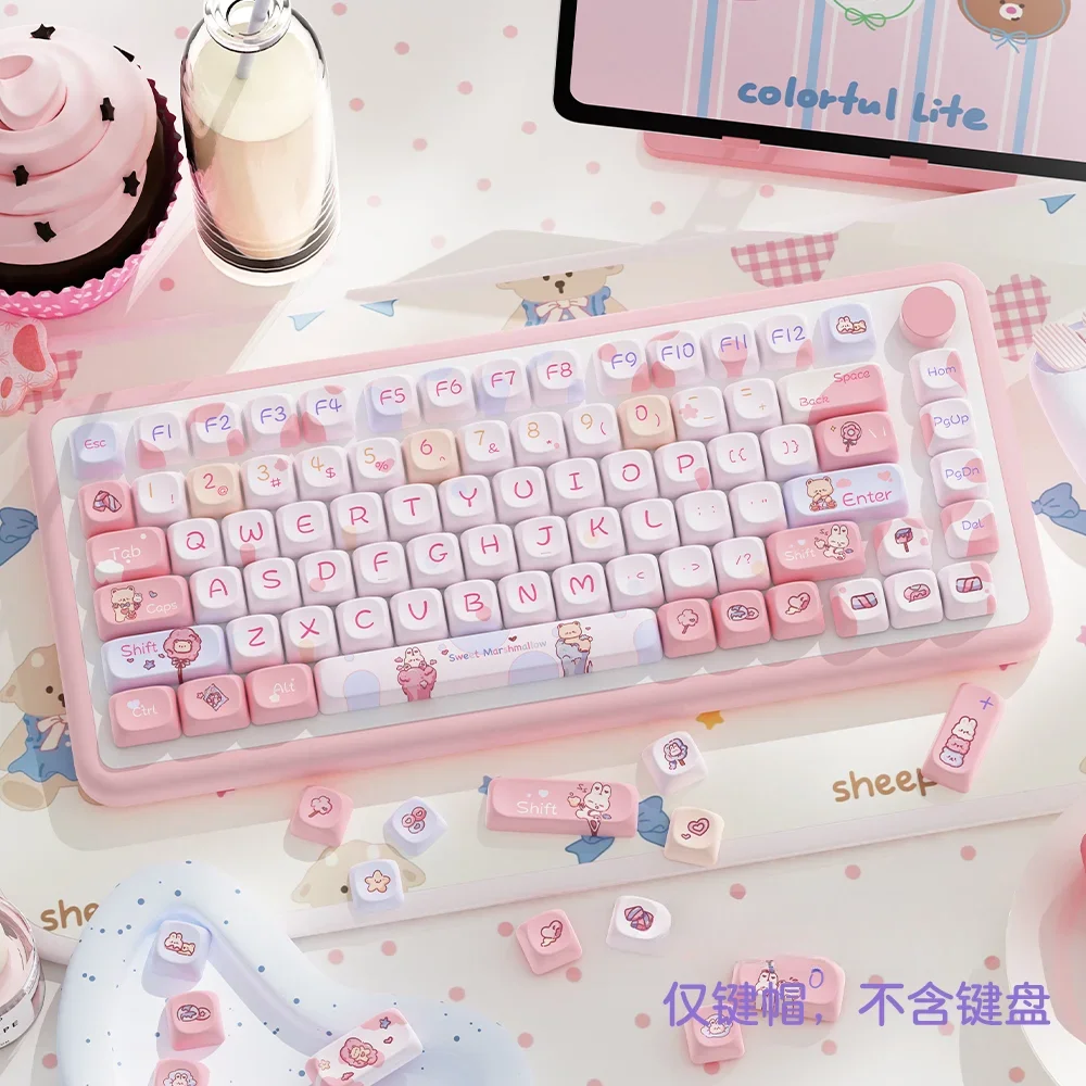 112/120 key original keycap cute personality adaptation mechanical keyboard cap does not contain keyboard