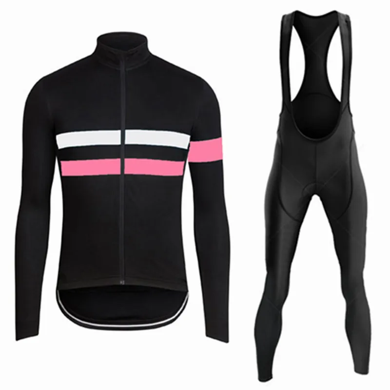 2024 New Autumn Long Sleeve Bib Pants Cycling Jersey Set Ropa Ciclismo Bicycle Clothing Bike Jersey Uniform Men Clothe