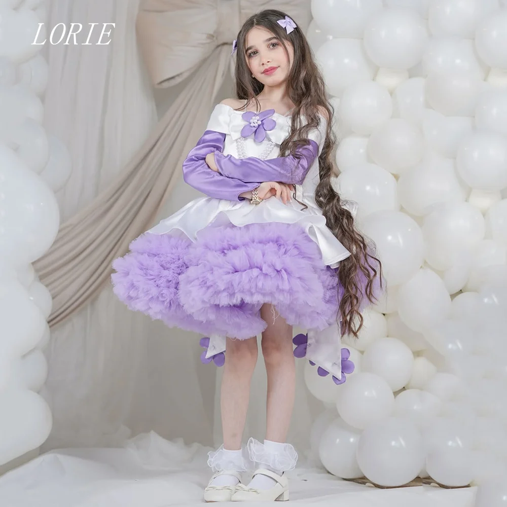 

LORIE Sweet Flower Girl Dresses Bow Luxury Fairy Little Girl Dress Magnificent Princess Dress Baby Girl Dresses Customized 2026