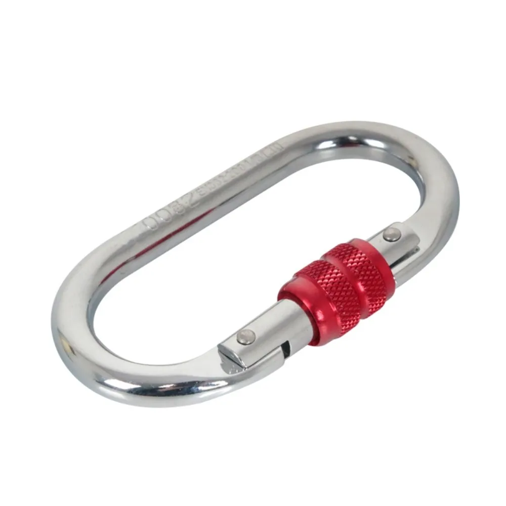 

25KN High Strength Safety Auto Lock Buckle O-shaped Aluminum Alloy Professional Carabiner Sturdy Safe Outdoor Sports Buckle