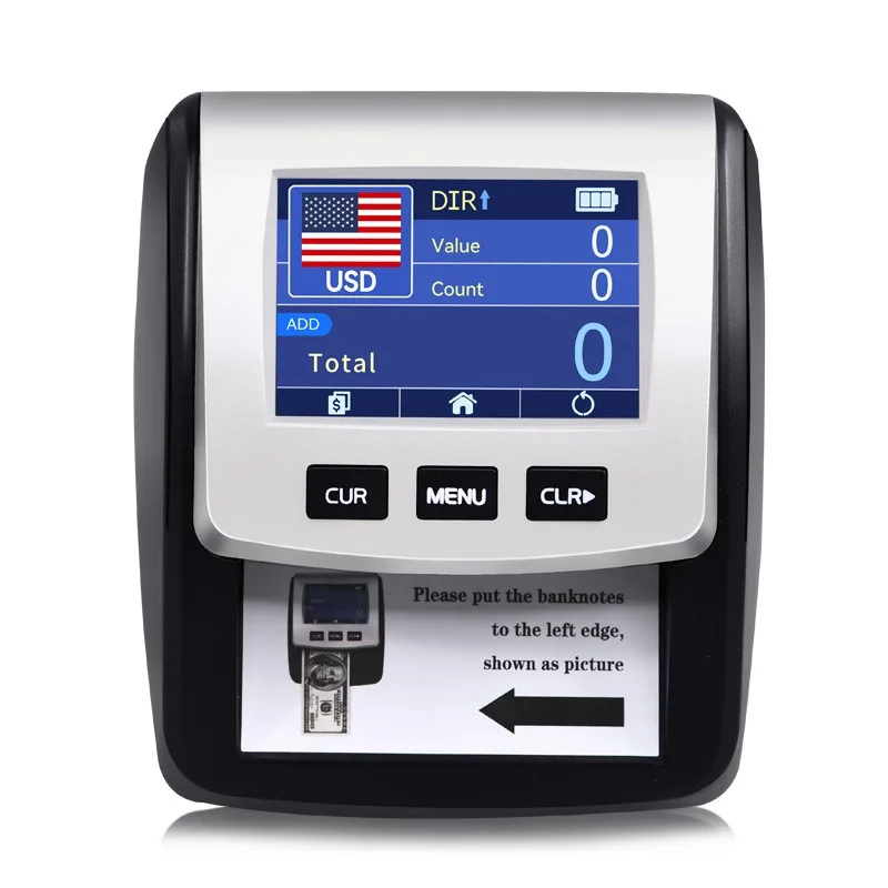 Multi-Currency Money Detector 670 Mini Portable TFT LCD Rechargeable for USD EUR GBP HKD Fast Accurate Retail Shop Bill Tester
